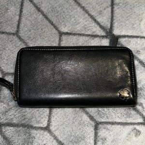 Lucky brand double zipper wallet